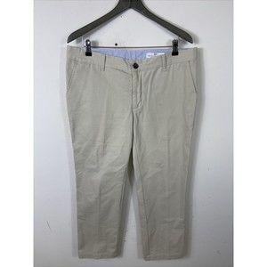 Peter Manning Mens Chino Pants Khakis Beige Tan 36x27 (Stains)